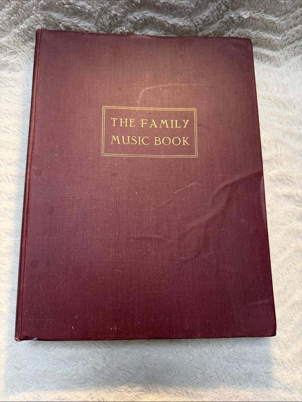 Vintage G. Schirmer The Family Music Book - 1957 Maroon Hardcover 300 Songs Book